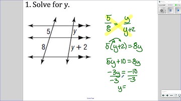 Geometry   Unit 5   Lesson 5 4   Proportional Parts   Smart Notes   Video Lesson