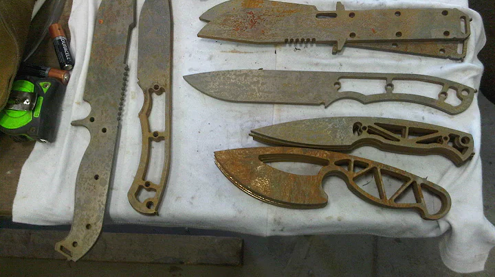 How to Make a Knife - My First Water Jet Order!!