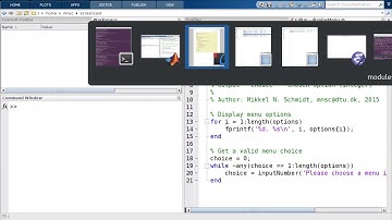 Creating an interactive menu (Matlab)