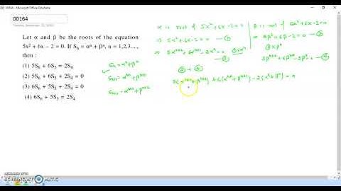 JEE MAIN 02 SEPTEMBER 2020 SIFT 1 MATHEMATICS VIDEO SOLUTION SEQUENCE AND SERIES
