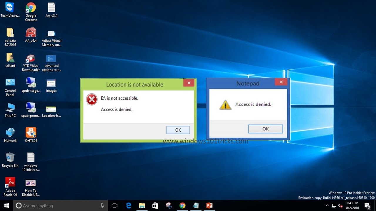 Fix access. Access is. Access is denied. File access denied Windows 7. Windows 101.