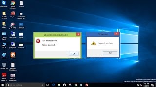 how to fix Access is Denied Error in windows 10