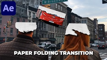 Overgangseffect voor het vouwen van papier in After Effects - After Effects-zelfstudie | Geen plu...