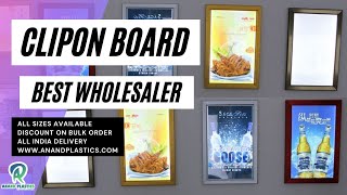 Clipon Board Wholesaler | LED Clip On Board Manufacturer/Making & Marital suppler| AnandPlastics.com
