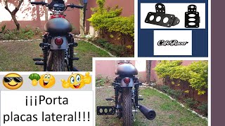 PORTA PLACAS LATERAL CAFE RACER -