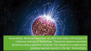 Physicists observe wormhole dynamics using a quantum computer