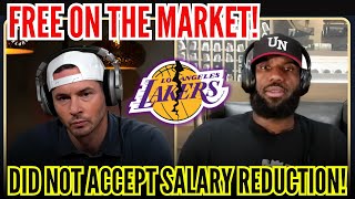 URGENT! LEBRON REJECTS SALARY REDUCTION AND IS FREE IN THE MARKET! LOS ANGELES LAKERS NEWS