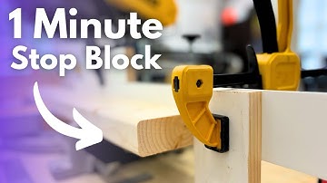 The Easiest DIY Miter Saw Stop Block
