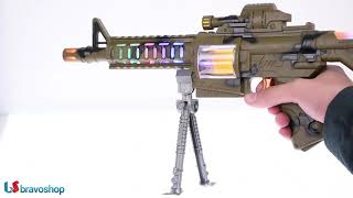 Mitraliera De Jucarie Cu Vibratii Si Luminite