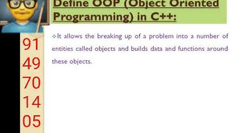 Unit 1:Object Oriented Programming Part 1 Class 12th Computer Sc as per revised syllabus of JKBOSE