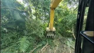 cuci hutan guna excavator sumitomo shd350