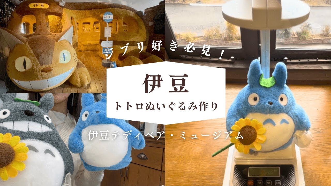 100万再生の体験】伊豆でトトロのぬいぐるみ作ってみた🧵ジブリ気分に