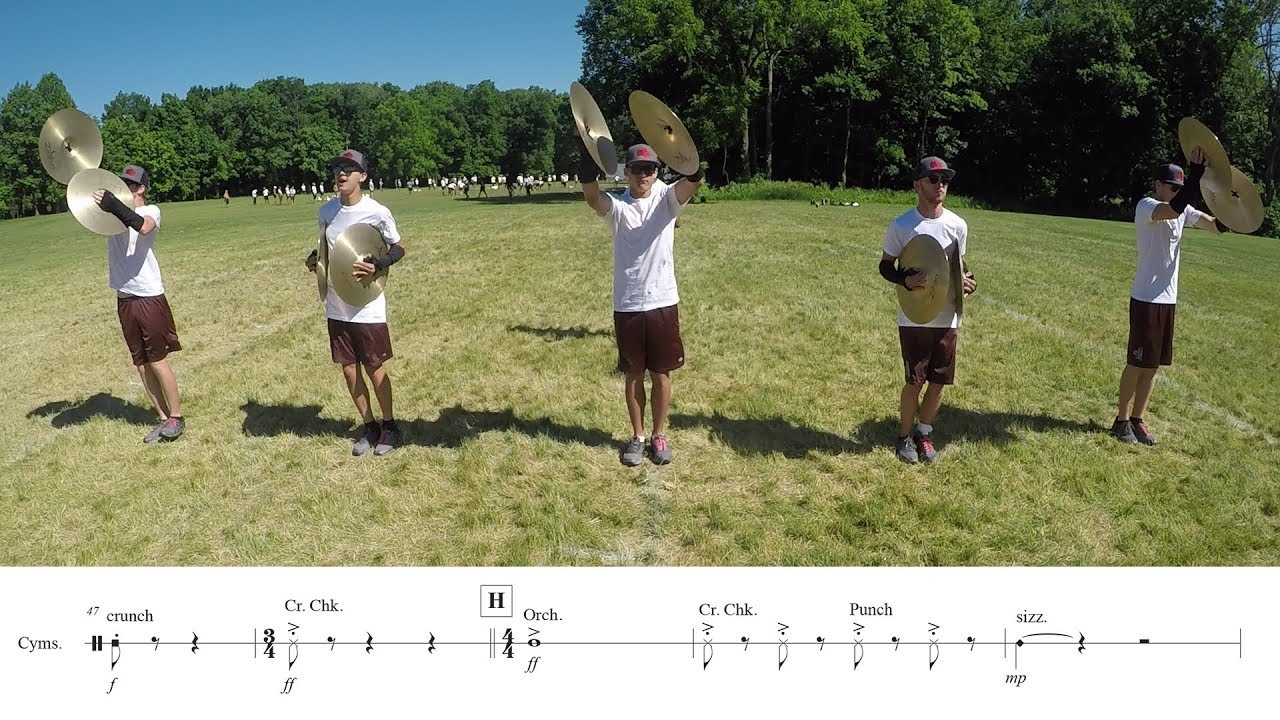 2018 Madison Scouts Cymbals - LEARN THE MUSIC to 
