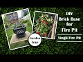 DIY  Brick Base for a Fire Pit ||  Vingli Fire Pit Review ||  Garden Tour