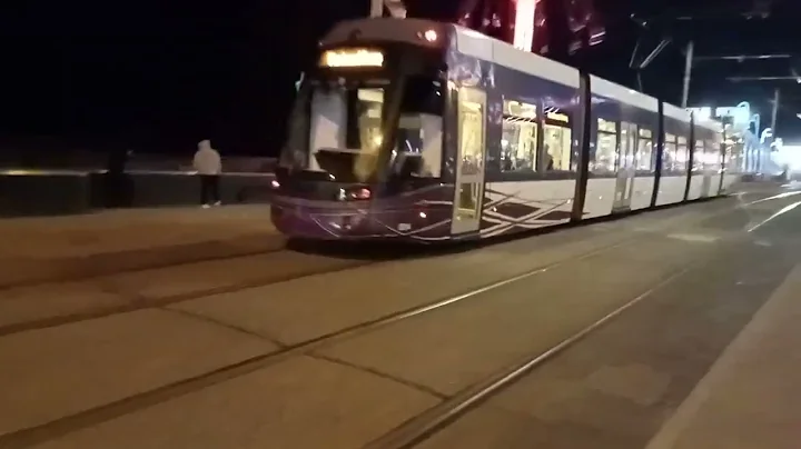 Train departure from at st chads road tram stop in Blackpool this afternoon.2.11.25.