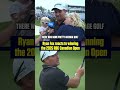 Ryan Fox on his incredible 3 wood shot that helped him secure the 2025 RBC Canadian Open! 🇨🇦🏆