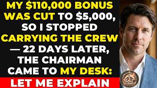 My $110K Bonus Was Cut to $5K—So I Stopped Covering for the Team. Then the Chairman Came
