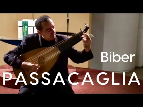 Biber Passacaglia (1676) Live in Baarn 2016, Xavier Díaz-Latorre 13 course Lute