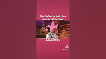 Ulta Gohan and Kid Buu unique interaction #dragonball #dragonballz #dragonballsparkingzero #shorts