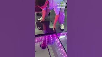Instant shine! Your 3D LED dance floor lights up in a flash! ⚡ #shorts #LEDDanceFloor