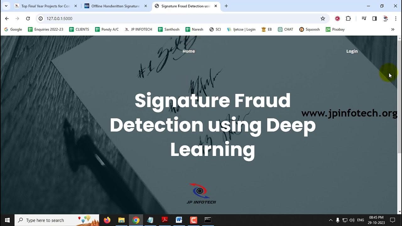Signature Fraud Detection using Deep Learning | Python Final Year ...