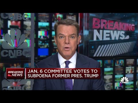 House committee investigating jan. 6 riots votes to subpoena former president trump