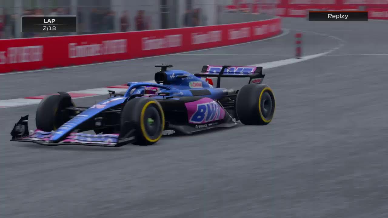F1 22 game Ps4 Gameplay race replay highlights Mexico City Grand Prix Alpine