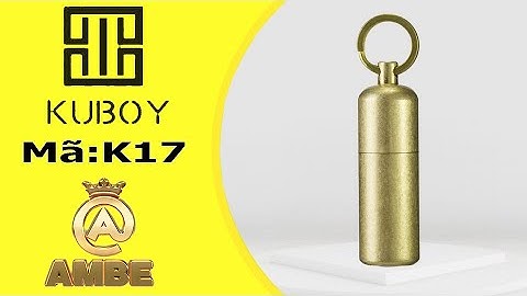 Bật lửa móc khóa xăng đá đồng Kuboy K17 - AMBE.VN