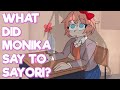 What did monika say to sayori doki doki literature club plus animation