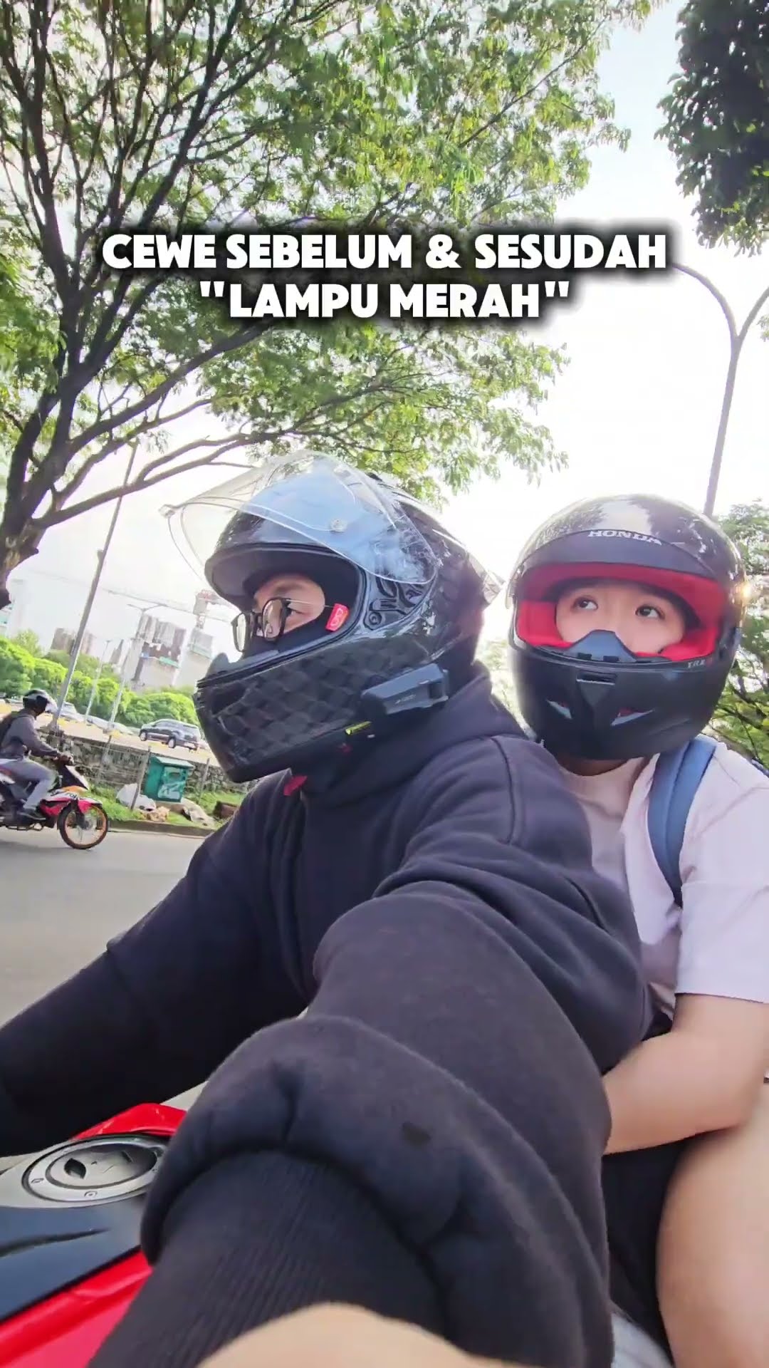 CEWE SEBELUM \u0026 SESUDAH LAMPU MERAH!