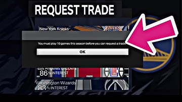 How to request a trade on nba 2k25