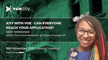 A11Y with Vue - Can everyone reach your application? | Geisy Domiciano | vueday 2022