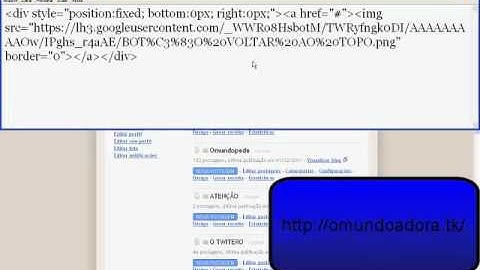 Como colocar botão de voltar ao topo no blog