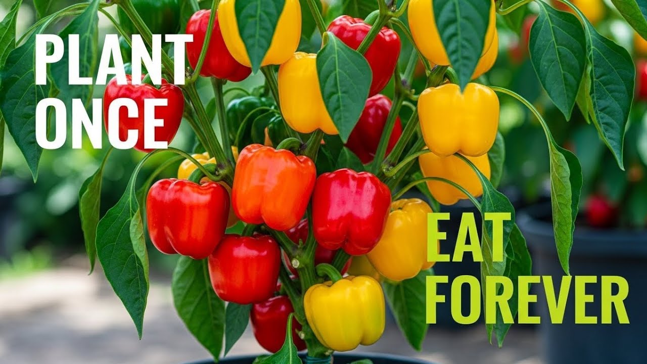 7 Secret to Growing Infinite Bell Pepper (No Digging)