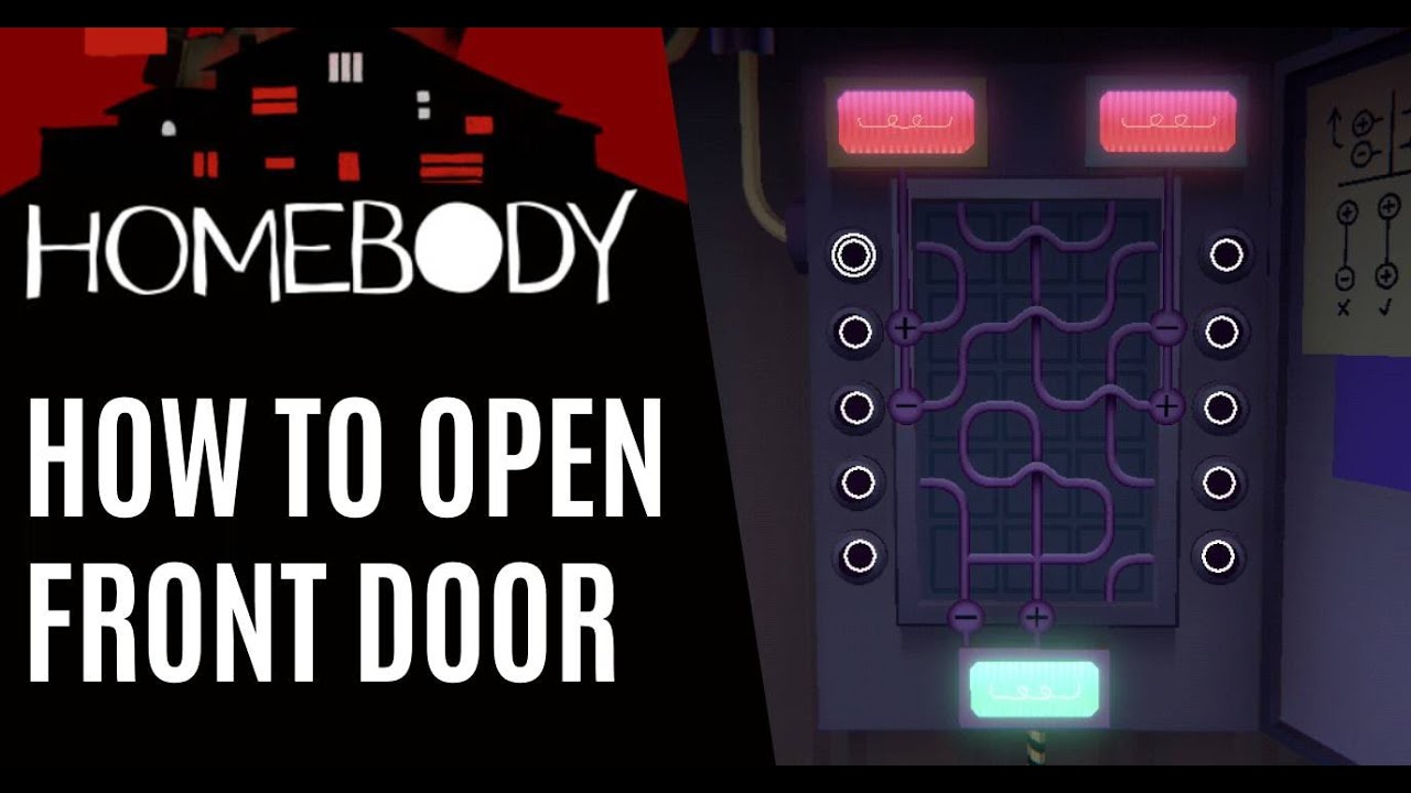 How to open front door fuse box puzzle Homebody (horror video game
