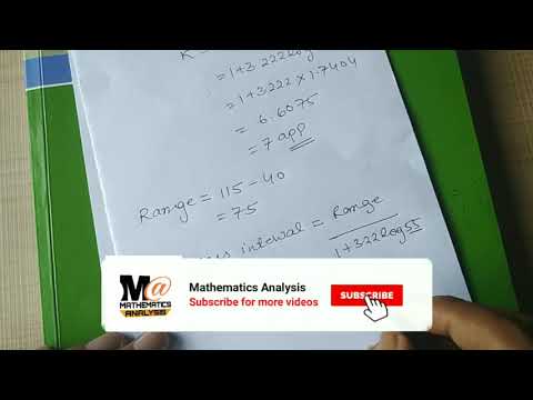 Sturges Rule for number of classes and size of interval | statistics lecture 2