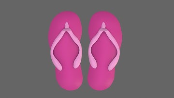 How to model and texture a pair of flip flops - Blender 2.8 Tutorial