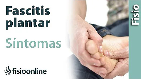 ¿Cuáles son los dos síntomas de la fascitis plantar?