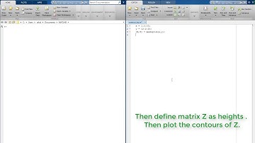 How to plot Contour in MATLAB using Script