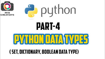 Set , Dictionary, Boolean data types || Python Data Types in tamil || Python Tutorial in tamil