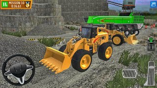 Wheel Loader Bulldozer Driving At Quarry Construction Site - Android Gameplay screenshot 3