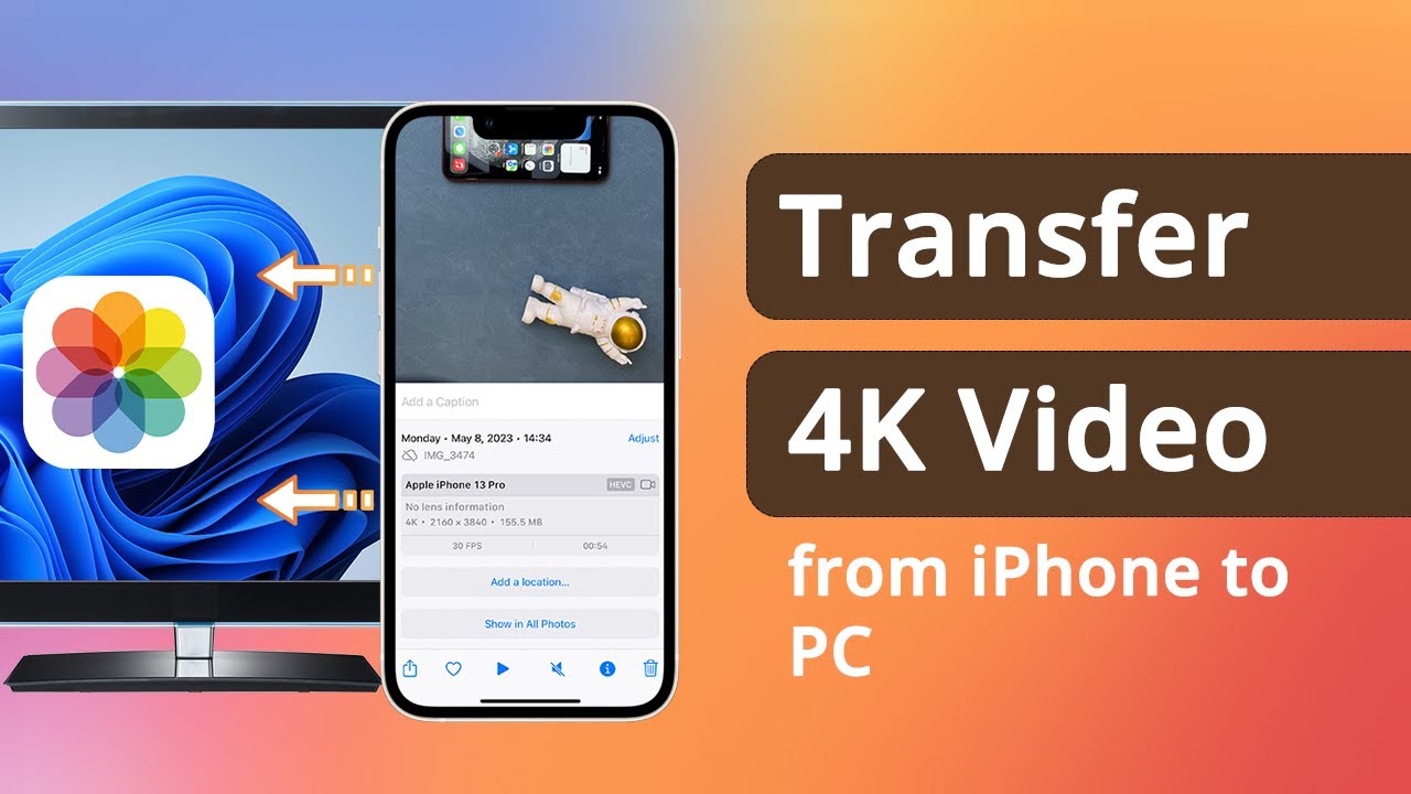 COMO BAIXAR VIDEOS EM 4K DO IPHONE PARA O PC ! 3 MANEIRAS 