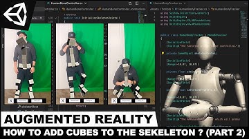 AR Foundation With Unity3d - How To Add Body Tracking With Cubes To A Skeleton ? (Part 2)