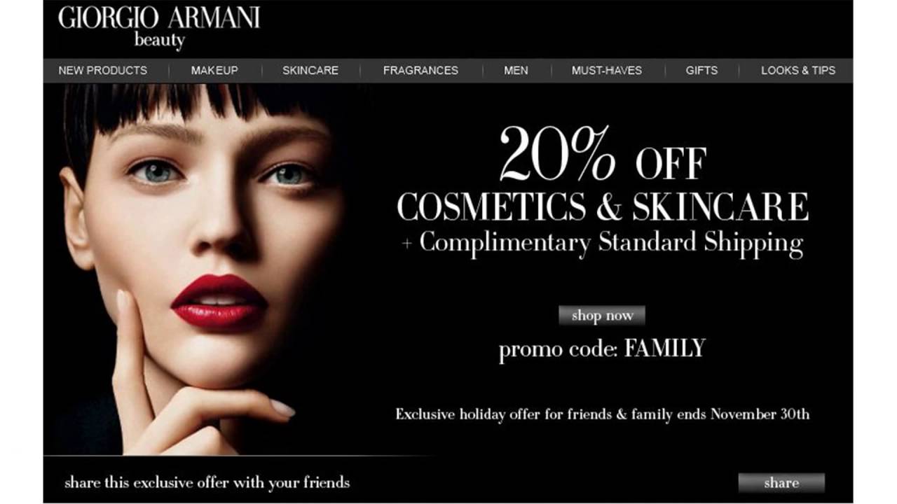 giorgio armani makeup sale