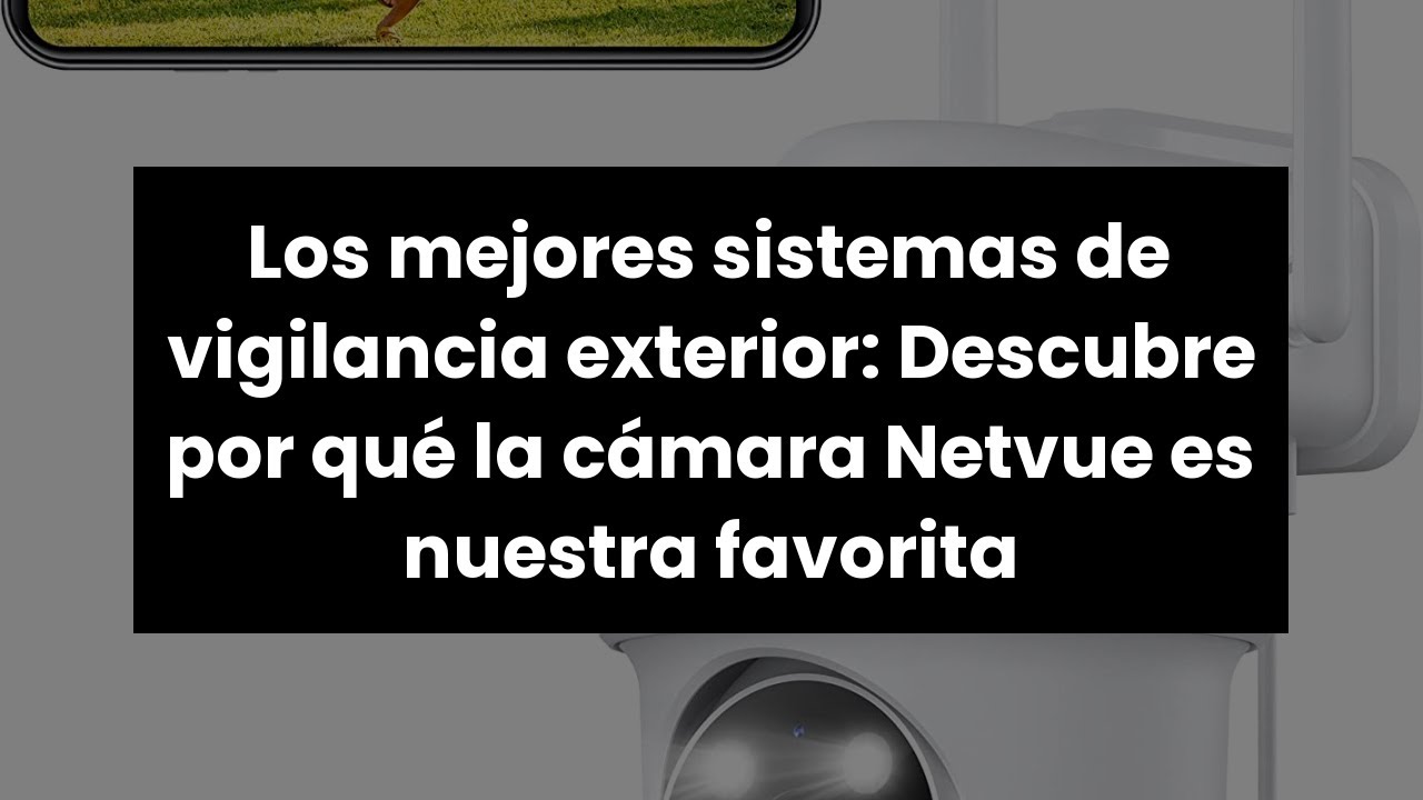 NETVUE Camara Vigilancia WiFi Exterior 1080P, Cámara IP Exterior IP66 a  Prueba de Agua y Polvo Camara Vigilancia Exterior Detección de Movimiento &  Visión Nocturna & Compatible con Alexa - BAMBÚGIGANTE