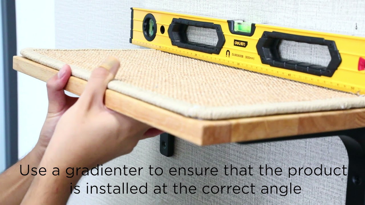 How to install cat shelf on drywall YouTube