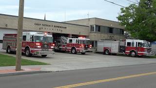 Elmira FD Car 602, Truck 641, Engine 635, & Engine 633 Responding