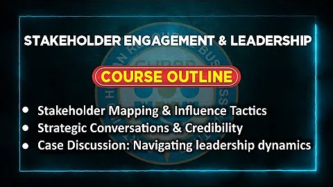 Stakeholder Engagement & Leadership