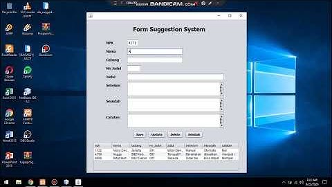 Aplikasi Sistem Informasi Suggestion System - Pemrograman Visual Universitas Indraprasta PGRI JKT