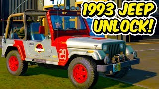 Jurassic World: Evolution - How To Unlock The 1993 Jeep 